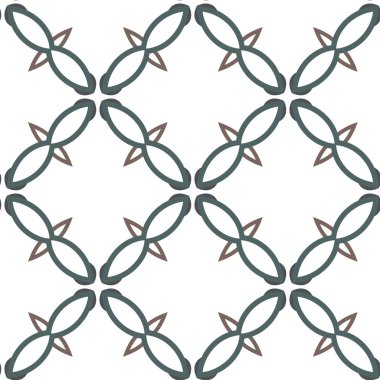 Geometrik süslemeli vektör deseni. Kusursuz tasarım dokusu.