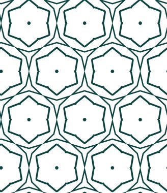 geometrik süsleme biçiminde kusursuz vektör deseni