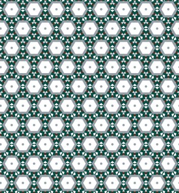 geometrik süsleme biçiminde kusursuz vektör deseni