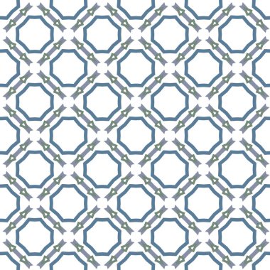 Geometrik süslemeli vektör deseni. Kusursuz tasarım dokusu.