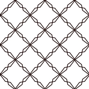 Kusursuz Vektör Deseni. Geometrik Süsleme Biçiminde Arkaplan DokusuName.