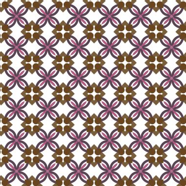 geometrik süsleme biçiminde kusursuz vektör deseni