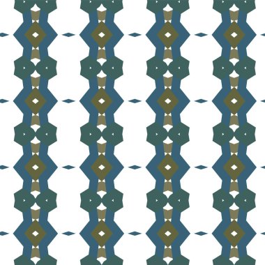 geometrik süsleme biçiminde kusursuz vektör deseni