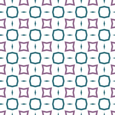 geometrik süsleme biçiminde kusursuz vektör deseni