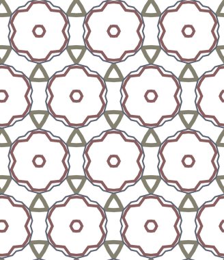 geometrik süsleme biçiminde kusursuz vektör deseni