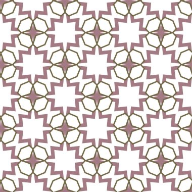 geometrik süsleme biçiminde kusursuz vektör deseni