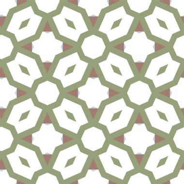 geometrik süsleme biçiminde kusursuz vektör deseni