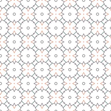 geometrik süsleme biçiminde kusursuz vektör deseni