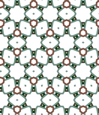 geometrik süsleme biçiminde kusursuz vektör deseni