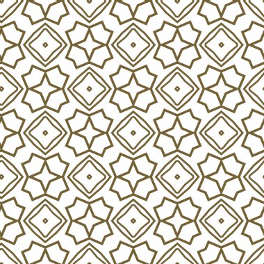 Geometrik süslemeli vektör deseni. Kusursuz tasarım dokusu.