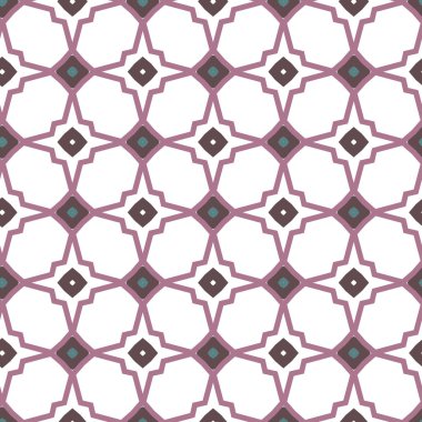 Kusursuz Vektör Deseni. Geometrik Süsleme Biçiminde Arkaplan DokusuName.