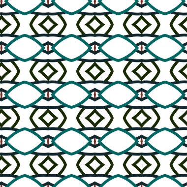 Dikişsiz geometrik süs vektör deseni. Soyut arka plan