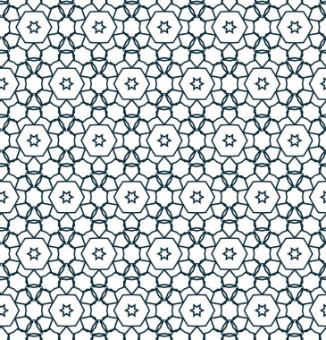 Kusursuz Vektör Deseni. Geometrik Süsleme Biçiminde Arkaplan DokusuName.