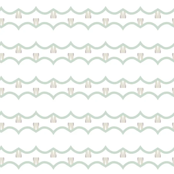 Nahtloses Vektormuster Geometrischen Ornamentalen Stil — Stockvektor