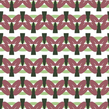Geometrik süslemeli vektör deseni. Kusursuz tasarım dokusu.
