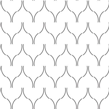 Geometrik süslemeli vektör deseni. Kusursuz tasarım dokusu.