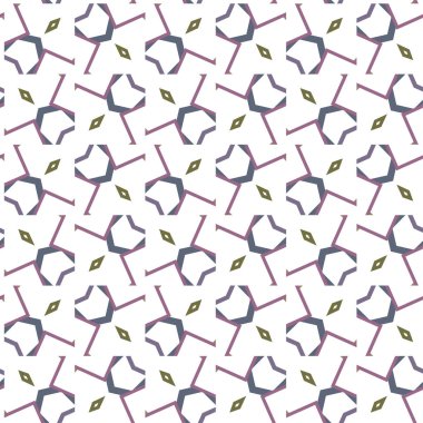 Geometrik süslemeli vektör deseni. Kusursuz tasarım dokusu.