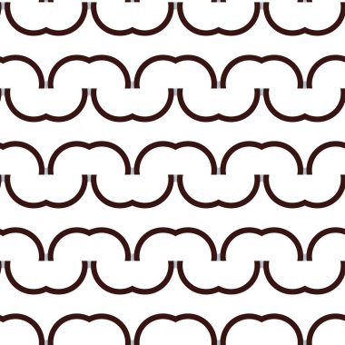 Geometrik süslemeli vektör deseni. Kusursuz tasarım dokusu.