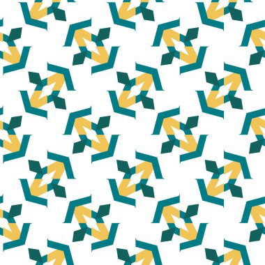 Geometrik süslemeli vektör deseni. Kusursuz tasarım dokusu.