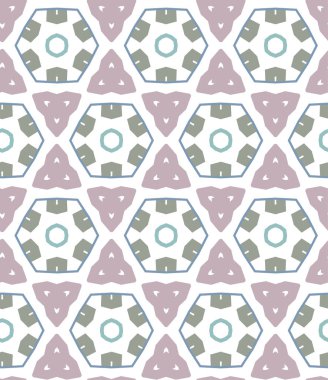 Dikişsiz geometrik süs vektör deseni. Soyut arka plan