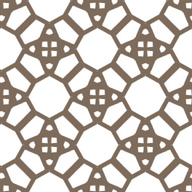 Geometrik süslemeli vektör deseni. Kusursuz tasarım dokusu.