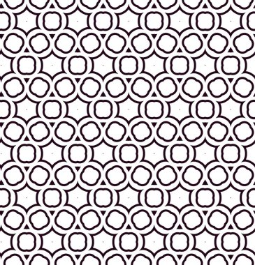 Geometrik süslemeli vektör deseni. Kusursuz tasarım dokusu.