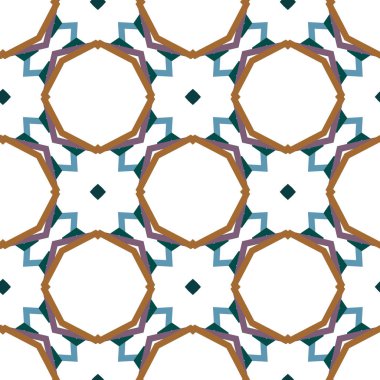 Kusursuz Vektör Deseni. Geometrik Süsleme Biçiminde Arkaplan DokusuName.