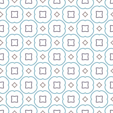 geometrik süsleme biçiminde kusursuz vektör deseni