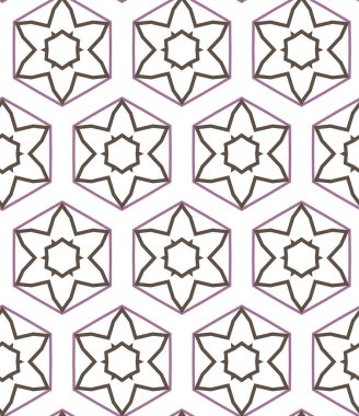 geometrik süsleme biçiminde kusursuz vektör deseni