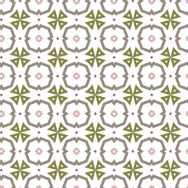 geometrik süsleme biçiminde kusursuz vektör deseni