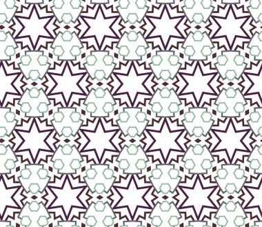 geometrik süsleme biçiminde kusursuz vektör deseni