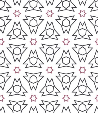 geometrik süsleme biçiminde kusursuz vektör deseni