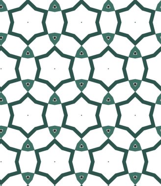 geometrik süsleme biçiminde kusursuz vektör deseni