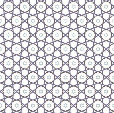 geometrik süsleme biçiminde kusursuz vektör deseni
