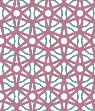 geometrik süsleme biçiminde kusursuz vektör deseni