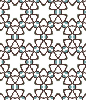Kusursuz Vektör Deseni. Geometrik Süsleme Biçiminde Arkaplan DokusuName.