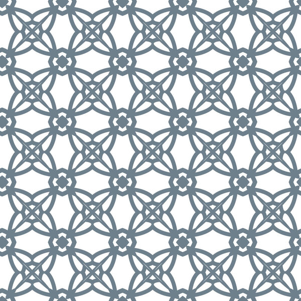 Seamless vector pattern in geometric ornamental style