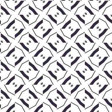 Dikişsiz geometrik süs vektör deseni. Soyut arka plan