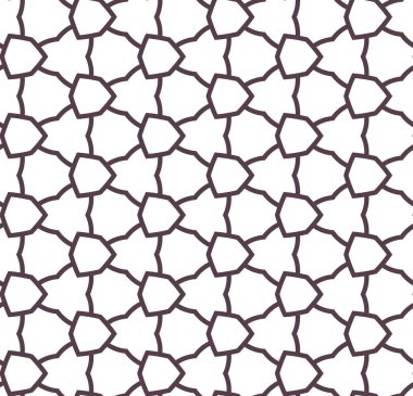 Dikişsiz geometrik süs vektör deseni. Soyut arka plan