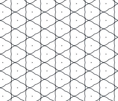 Geometrik süslemeli vektör deseni. Kusursuz tasarım dokusu.