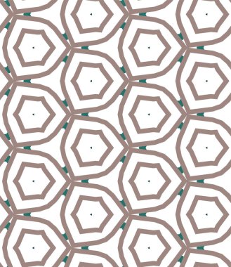 Geometrik süslemeli vektör deseni. Kusursuz tasarım dokusu.