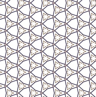 Dikişsiz geometrik süs vektör deseni. Soyut arka plan