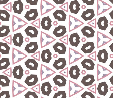 Geometrik süslemeli vektör deseni. Kusursuz tasarım dokusu.