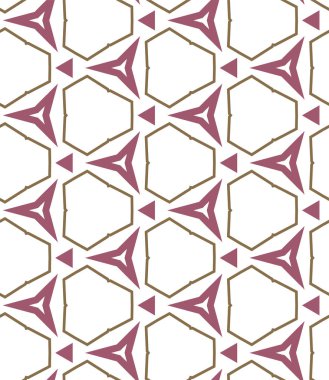 Geometrik süslemeli vektör deseni. Kusursuz tasarım dokusu.