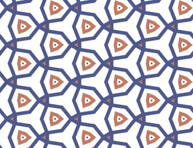 Geometrik süslemeli vektör deseni. Kusursuz tasarım dokusu.
