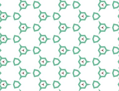 Geometrik süslemeli vektör deseni. Kusursuz tasarım dokusu.
