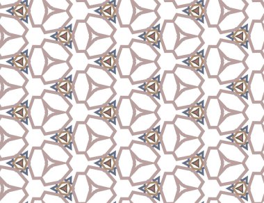 Geometrik süslemeli vektör deseni. Kusursuz tasarım dokusu.
