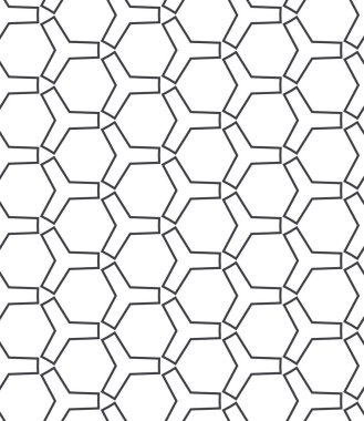 Geometrik süslemeli vektör deseni. Kusursuz tasarım dokusu.