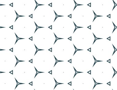 Geometrik süslemeli vektör deseni. Kusursuz tasarım dokusu.