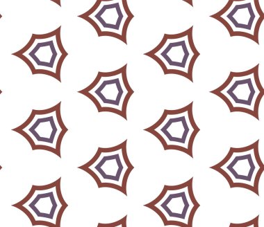 geometrik süsleme biçiminde kusursuz vektör deseni
